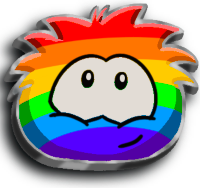 Club Penguin Puffle - Rainbow