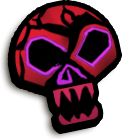 Oogie Boogie Skull - Red