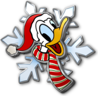 Christmas Snowflake Pin - Donald