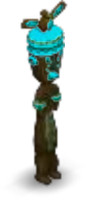 Tangaroa-Ru Tiki Idol Color Cyan
