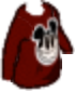 Emoticon Mickey Long Sleeve Dark Red