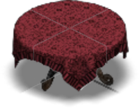 Madame Leota's Table Color Red
