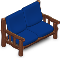 Cozy Cabin Couch - Blue