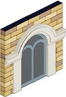 Main Street Facades - Yellow Brick Window Top