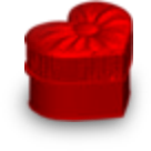 Heart Chair Red