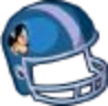 Football Helmet Light Blue