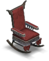 Haunted Mansion Rocking Chair Red