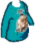 Shrunken Ned Long Sleeve Cyan