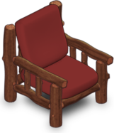 Cozy Cabin Chair - Red