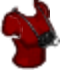 T-Shirt with Camera Dark Red