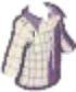 Long Sleeve Plaid Button Up White