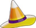 Candy Corn Witch Hat