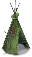 Tom Sawyer's Island Tee Pee Color Green