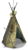 Tom Sawyer's Island Tee Pee Color Beige