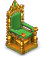 Princess Throne Dark Green