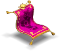 Aladdin's Flying Carpet Chair Color Hot Pink