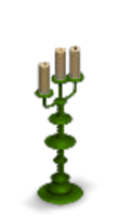 Haunted Mansion Ballroom Candlestick Color Green