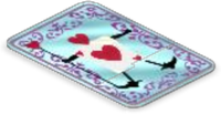 Hearts Playing Card Carpet