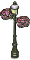 Main Street Lamp with Flowers