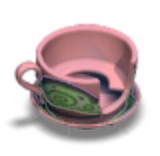Tiny Tea Cup Seat Pink