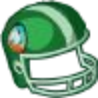 Football Helmet Green