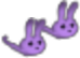 Bunny Slippers Purple