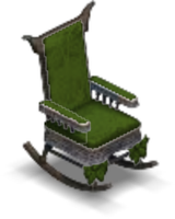 Haunted Mansion Rocking Chair Green