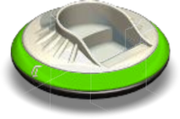 Flying Saucer Chair Color Green