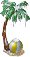 Frozen Palm Tree Chair Yellow