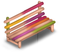 A Bug's Land Popsicle Stick Bench