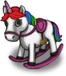 Rocking Horse Seat - Rainbow Unicorn