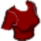 Fitted Crop Top Dark Red