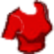 Fitted Crop Top Red