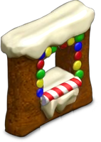 Gingerbread Wall with Window