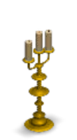 Haunted Mansion Ballroom Candlestick Color Yellow