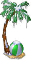 Frozen Palm Tree Chair Green