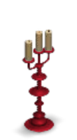 Haunted Mansion Ballroom Candlestick Color Red