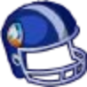 Football Helmet Blue