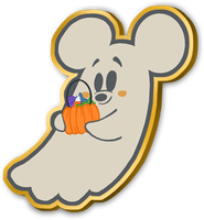 Ghost Mickey Pin