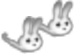 Bunny Slippers White