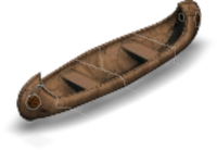 Davy Crockett's Canoe Couch Color Brown