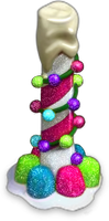 Sugar Candy Cane Lighted Pole