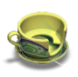 Tiny Tea Cup Seat Yellow