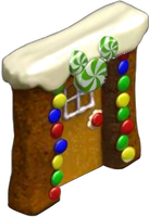 Gingerbread Wall with Doorway