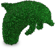 IASW Topiary Dolphin