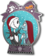 Christmas Snow Globe - Jack and Sally
