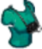 T-Shirt with Camera Cyan