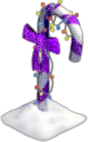 Sugar Candy Cane Purple