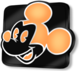 Neon Mickey Expressions- Chuckling