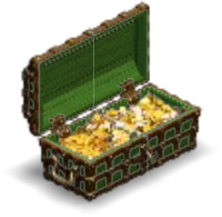 Pirate Treasure Chest Color Green